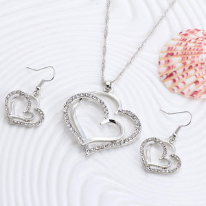 Romantic Heart Necklace Set - Brilliant Hippie