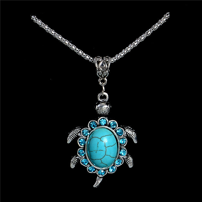 Turquoise Turtle Necklace - Brilliant Hippie