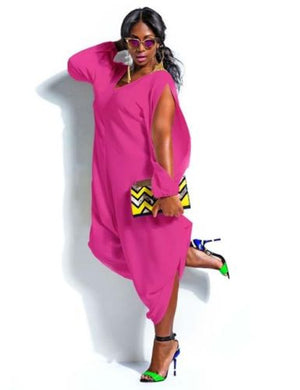 Long Sleeve Harem Romper Playsuit  Plus Size 5 Colors - Brilliant Hippie