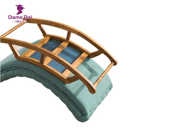 Gloria Modern Design Rocking Lounge Chair Fabric Upholstery and Wood F ...