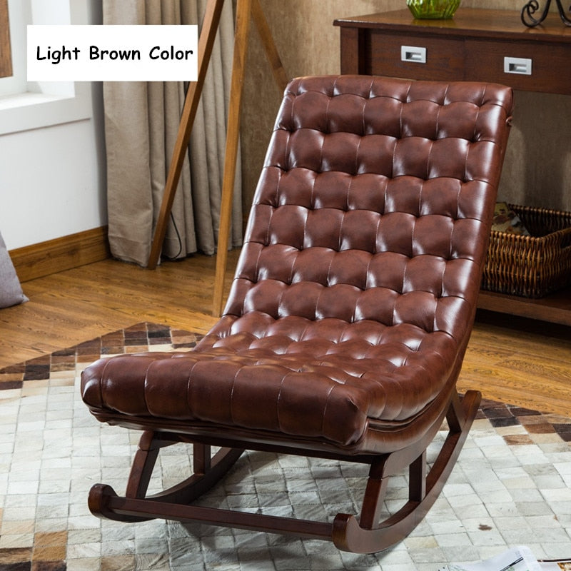 Leather Belt Lounge Chair | Black