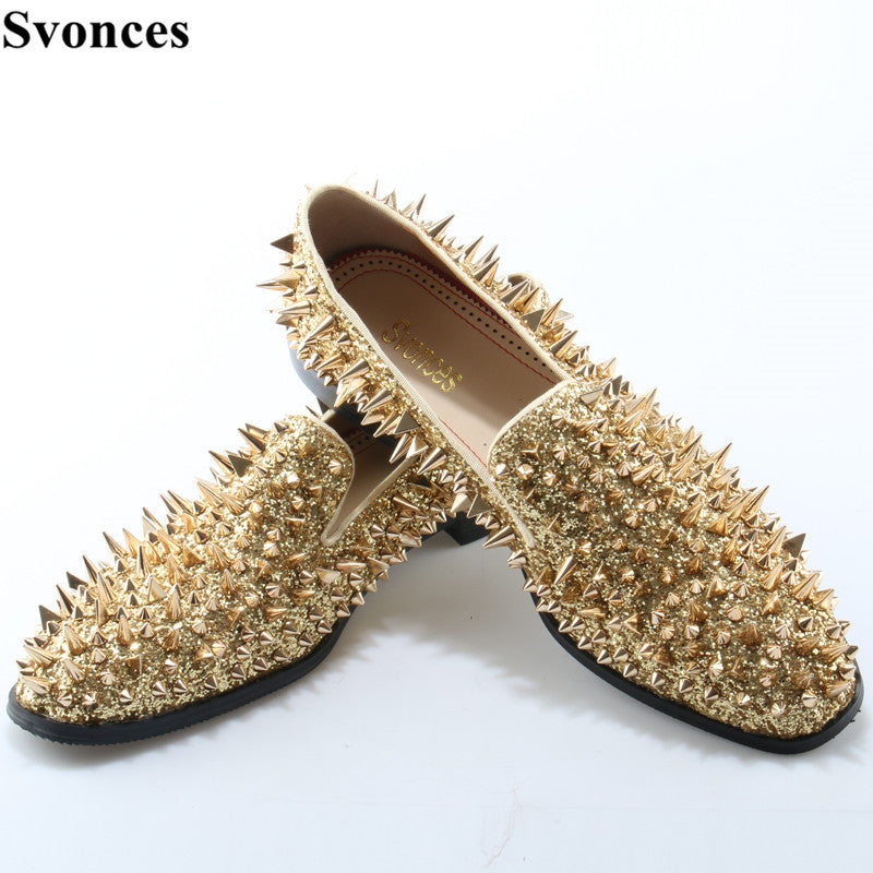 Men Loafers With Spikes Dress Shoes Louboutin Mens Spikes Men Spiky  Louboutin Christian