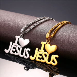 Jesus Heart Necklace - Brilliant Hippie