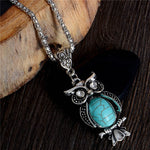 Owl Turquoise Necklace - Brilliant Hippie